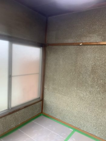 和室の内壁塗り替え工事完成